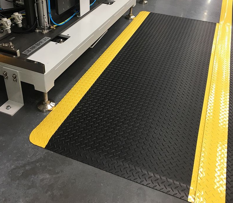 Black Yellow Car Floor 20m 10e9 Ohm EVA ESD Mat