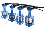 EN593 Design Wafer Butterfly Valve Non Toxic Epoxy Resin Coated Inner Cavity