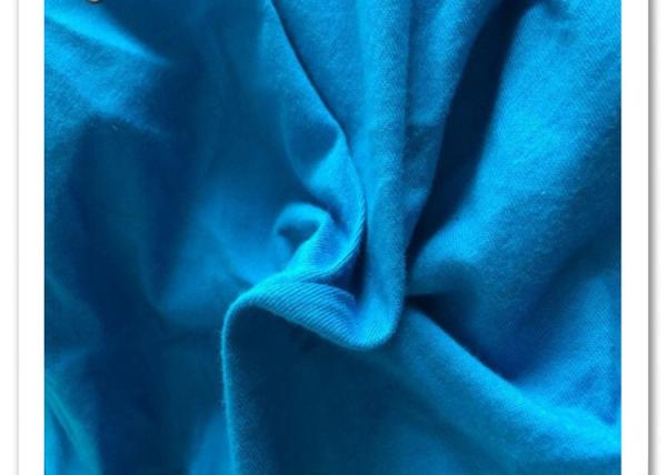 Jersey single side 21s knitted 100% combed cotton fabric sport shirt wholesale