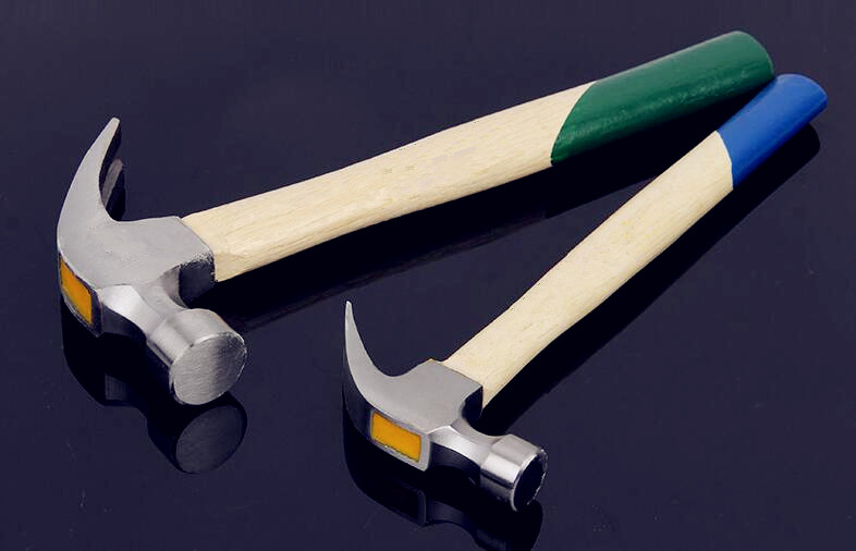 Polishing and Lacquer Surface Wooden Handle Forged Steel Claw hammer