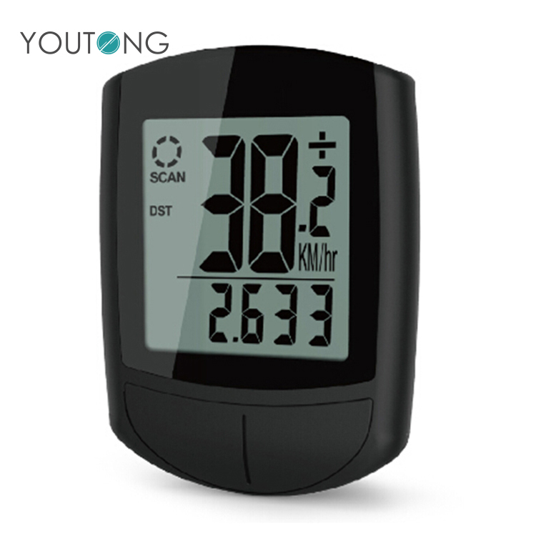 ABS Spinning Digital GPS Bicycle Speed Meter Cycle Speedometer With Wired Bike Computer