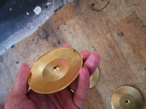 China Blank Surface Mirror Polished Deep Drawing Brass Stampings wholesale