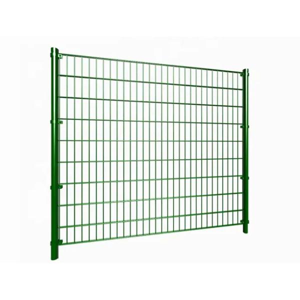 Low Carbon Steel Galvanized Double Wire Fence 50*200mm Mesh Size For Railways