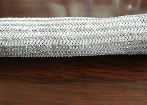 China Silver Plated Stainless Steel Braided Sleeving , Braided Stainless Steel Tubing wholesale