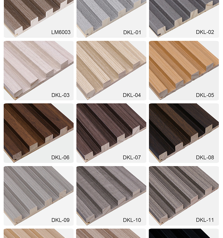 Insect Resistance WPC Grating Board WPC Fluted Wall Mould Proof