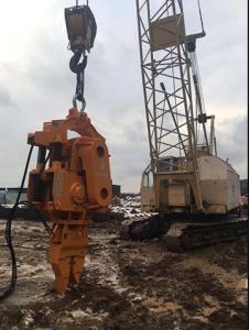 China 1000R/MIN 35t Impact Excavator Sheet Pile Driving Machine wholesale
