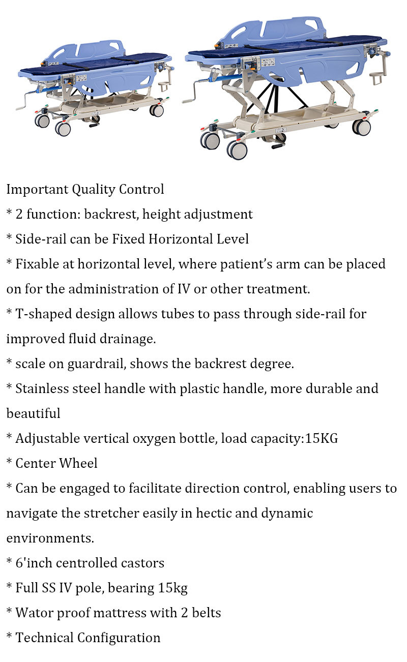 Manual Patient Emergency Transport Stretcher Hospital ODM OEM