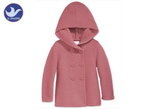 China Girls Hoody Kids Sweater Coat Buttons Closure Children Winter Knit Cardigan wholesale