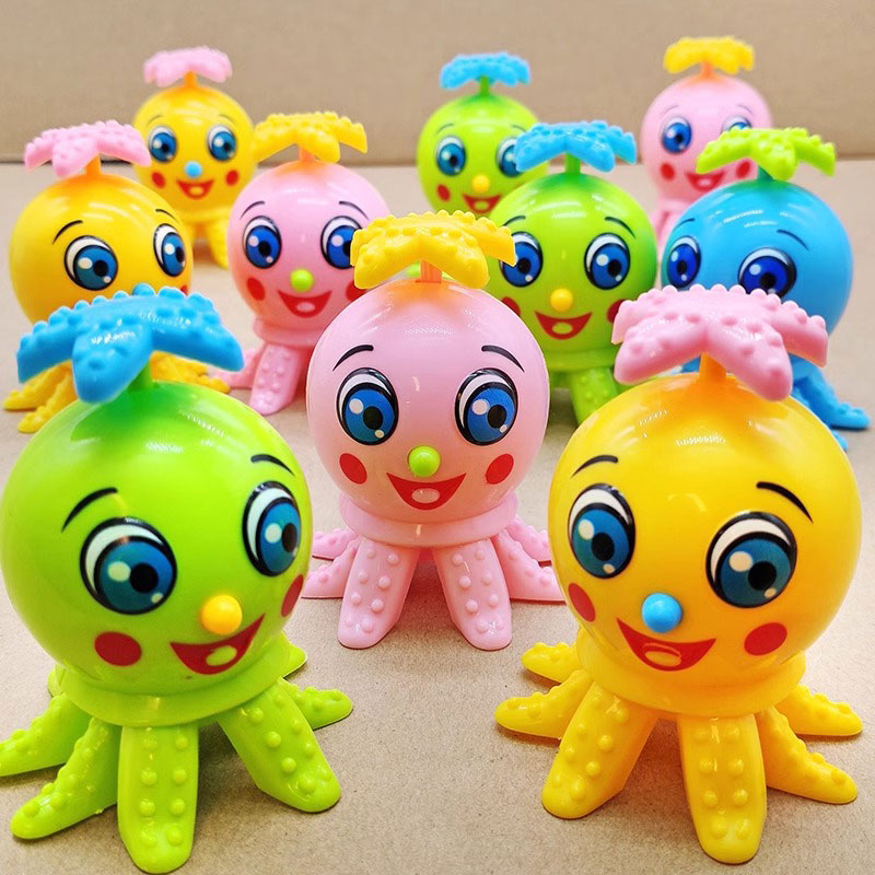 PVC Wind Up Easter Puzzle Toys for Kids Cute Animals Toy Octopus Flipping Walking Jumping Clockwork Bulk Birthday Gift Party Favors