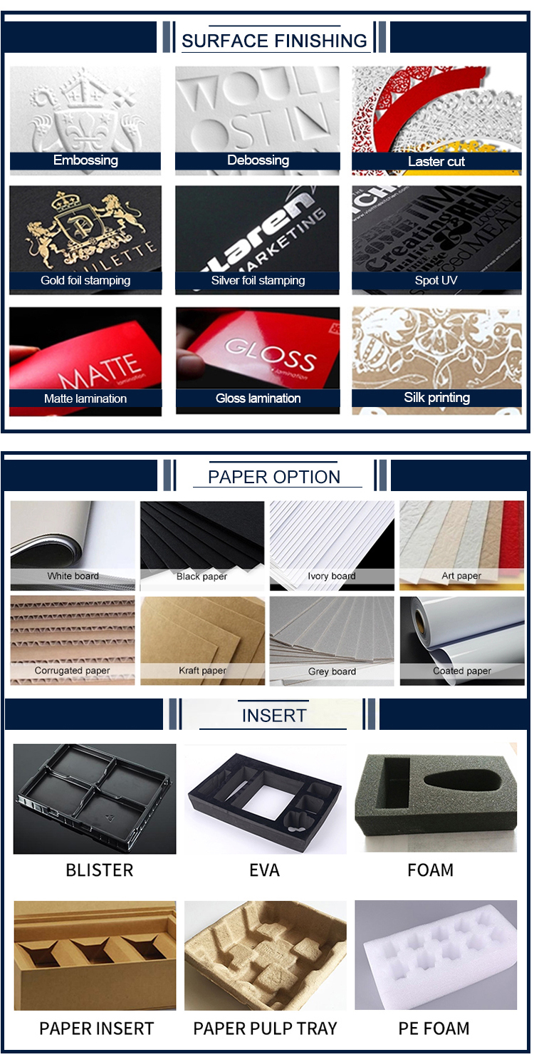 Magnet Rigid Gift Box , Reusable Paper Box Cosmetics Contact Lens Packaging