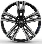 8.5Jx19 ET48 and 9.5Jx19 ET48 Gloss Black Polished Face 1-Piece Forged Wheel For