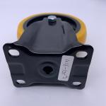 5 Inch Orange Polyurethane Rigid Plate Caster Wheels