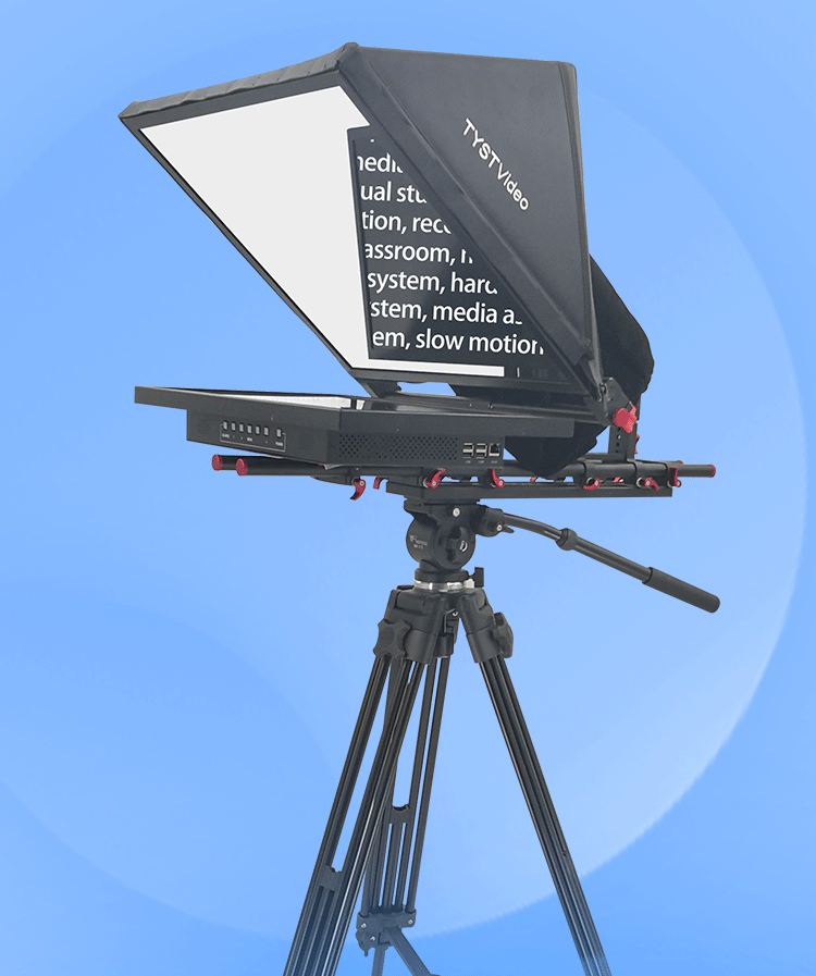 Customizable Font and Background Colors on 1000nit Monitor Teleprompter for TV Studio