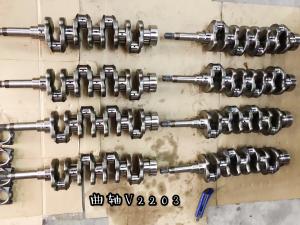 China Forged Steel/Alloy V2203 Diesel Engine Crankshaft wholesale
