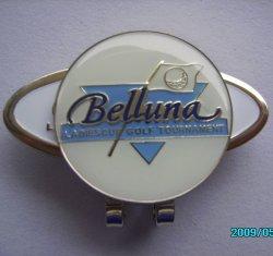 China Good metal white 1.2mm - 3.0mm Golf hat clip ball markers wholesale