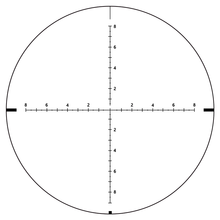 2019 Beautiful 1-8x24 Scope for Hunting Maximum Output Power 0 and Shockproof Design