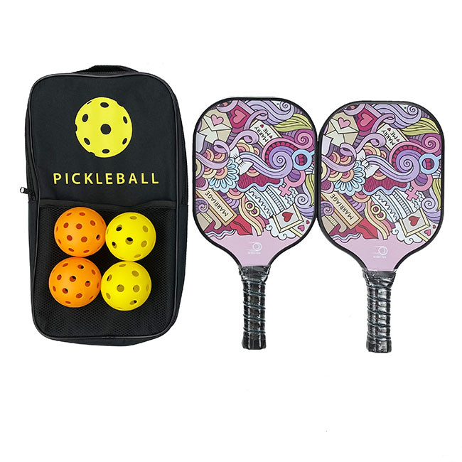 3k Carbon Pickleball Racquet Logo Design UV Custom Pickleball Paddle