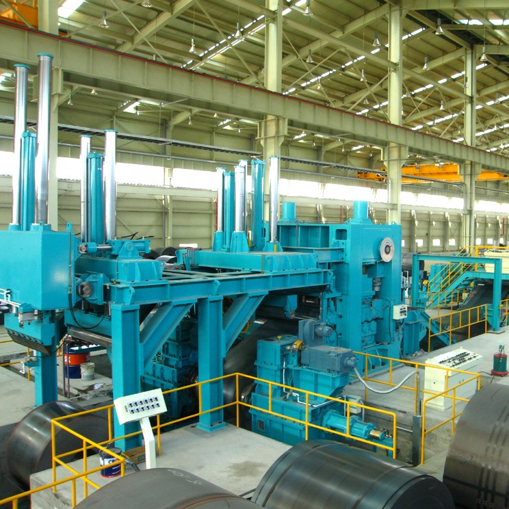 35T Steel Coil Uncoiling Leveling Mobile Shear Assembly Line with Motor Core Components