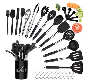 China Meltproof Stainless Steel And Silicone Cooking Utensils Heat Resistant wholesale