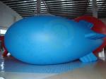 Durable Advertising Helium Zeppelin , Blue Waterproof Inflatable Blimps