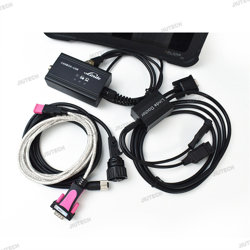 Forklift diagnosis scanner for linde canbox doctor with FZ G1 tablet linde pathfinder diagnostic software Linde forklift