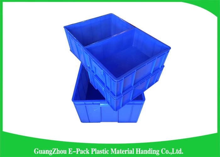 Plastic Storage Crates For Packaging , Leakproof Large Plastic Storage Boxes