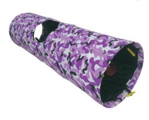 China Collapsible Peephole Purple Polyester Long Cat Tunnel wholesale