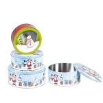 Large Metal Cookie Tin Vintage Tin Boxes for Cookies Wholesale Round Tin