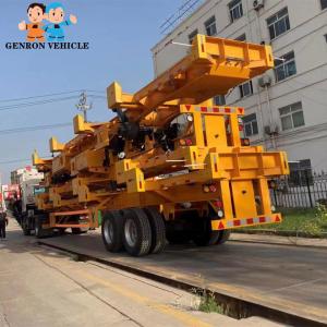China Port 2 Axles 40ft Terminal / Skeleton Container Transport Semi Trailer Truck wholesale