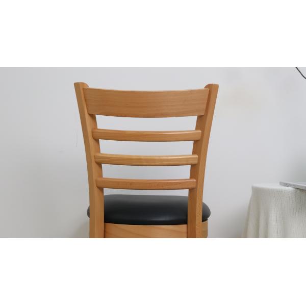50pcs Wooden Restaurant Ladder Back Chair Modern Style Customized Dining Chair Nature Customization Commercial Furniture