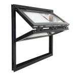 OEM Wood Grain Aluminium Bifold Windows Soundproof Manual Open