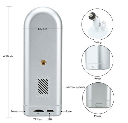 Mini 2 Megapixel Wireless Video Doorbell Camera / Home Security Doorbell Camera