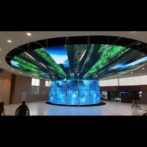 China Indoor Transparent Flexible LED Screen Display 5500nit - 8500nit Brightness wholesale