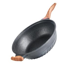China Familiy 12.5 inch Grey Frying Pan 6.62kg Induction Compatible PFOA free wholesale