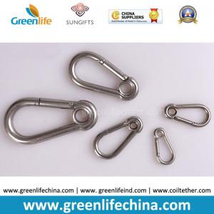 China Stainless Steel Full Sizes Heavy Duty Carabiner with Ring For Tools Attaching wholesale