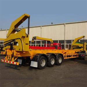 China Economical Automatic 3 Axle 37ton Container Side Loader wholesale
