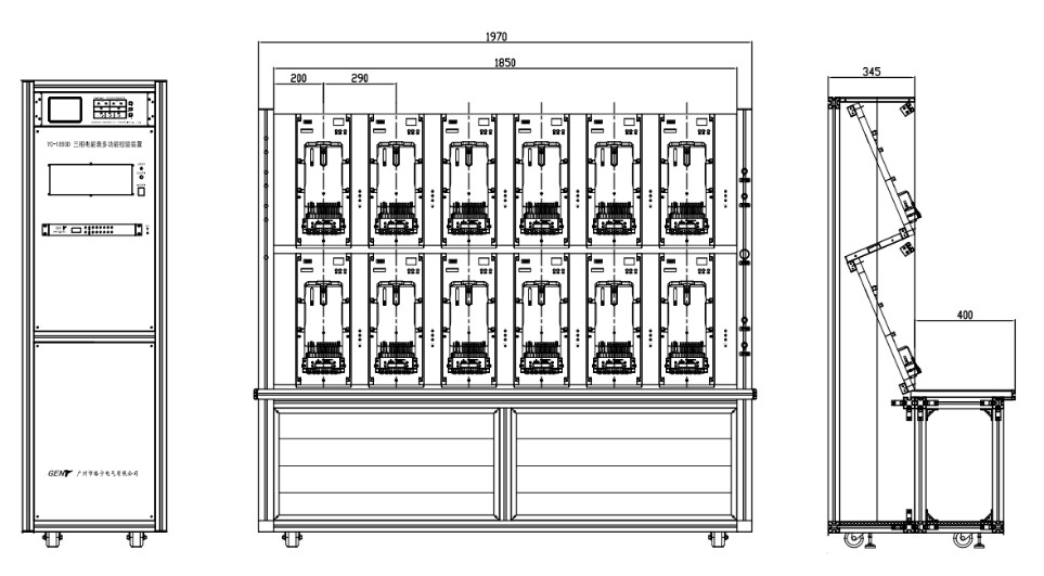 Accuracy 0.02% Energy Meter Test Bench Fully Automated Meter Test System