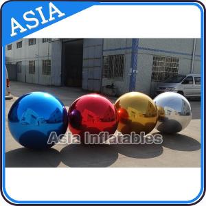 China Filled Air Mirror Balloons Ball PVC , Advertising Silk Ball wholesale