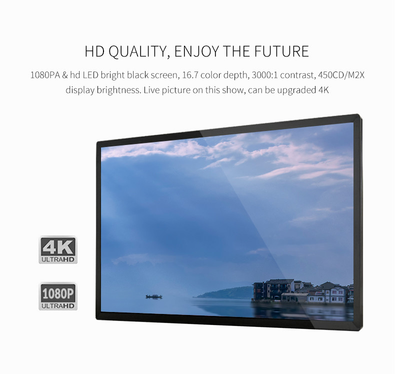 Wall Mounted Android Touch Query All In One Computer 55 Inch