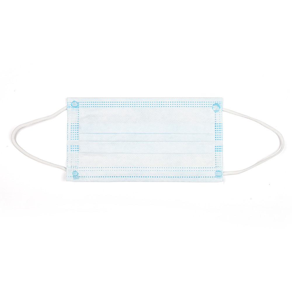 OEM 3 Ply Disposable Face Mask , 3 Layer Filter Face Cover With Elastic Earloop