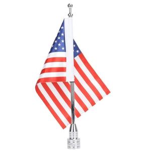 China Vertical US And Pirate Flagpole For Harley Davidson Goldwing wholesale