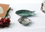 Embossed Vintage Fish Glass Plates , 33CM Hand Made Glass Fish Shaped Plates