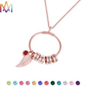 China SS304 Personalized Birthstone Necklace wholesale
