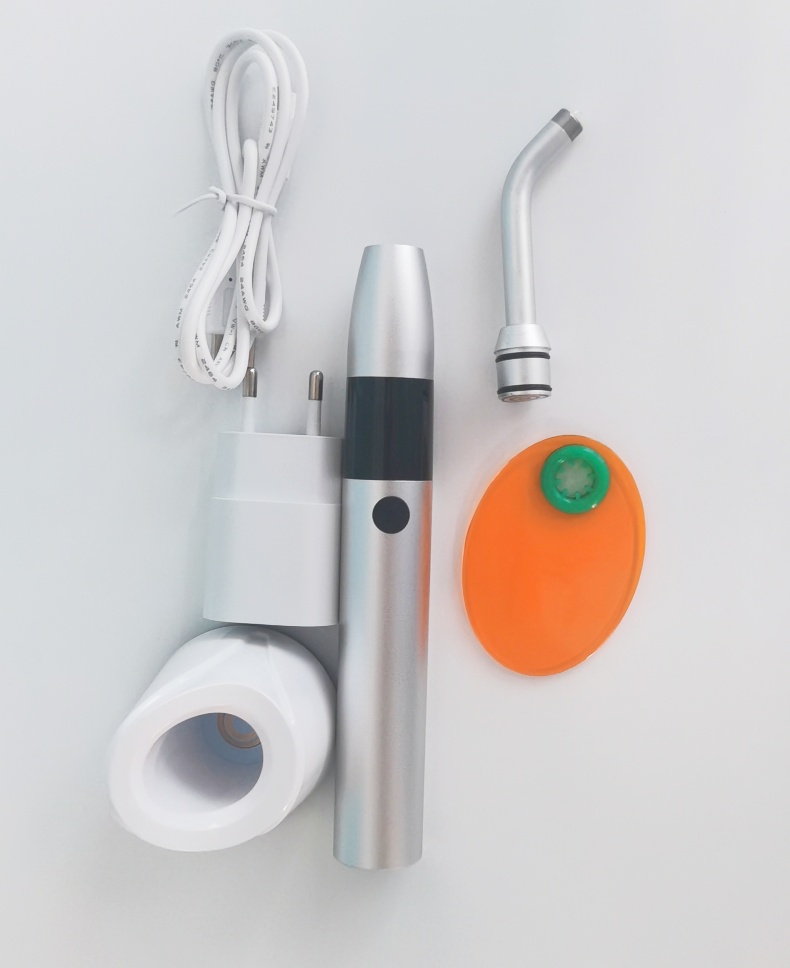 Metal Tips 1 Second Dental Light Cure Wireless Strong Power LED Dental Curing Light