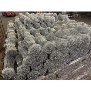 China Electro Galvanized Double Loop Rebar Tie Wire 20cm 45g/ M2 Zinc Coating wholesale