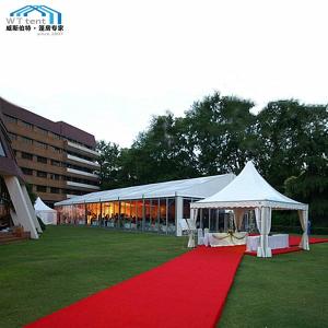 China Large Outdoor Wedding Tent Glass Wall Fire Retardant Fabric Cover wholesale