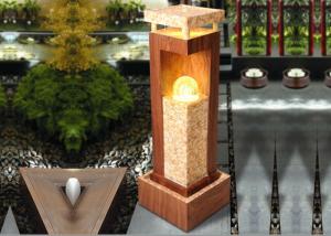 China 38 Inch Sandstone Glass Sphere Water Feature wholesale