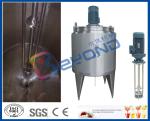 High Speed Blending Milk Cooling Tank , Double Insulation Layers Stainless Steel