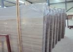 Grey Wooden Vein Natural Marble Tile Flat Edge Indoor / Outdoor Suit