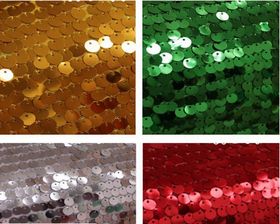 3mm Sequin Fabric in Different Color DIY Decoration Fashion Garment Fabric